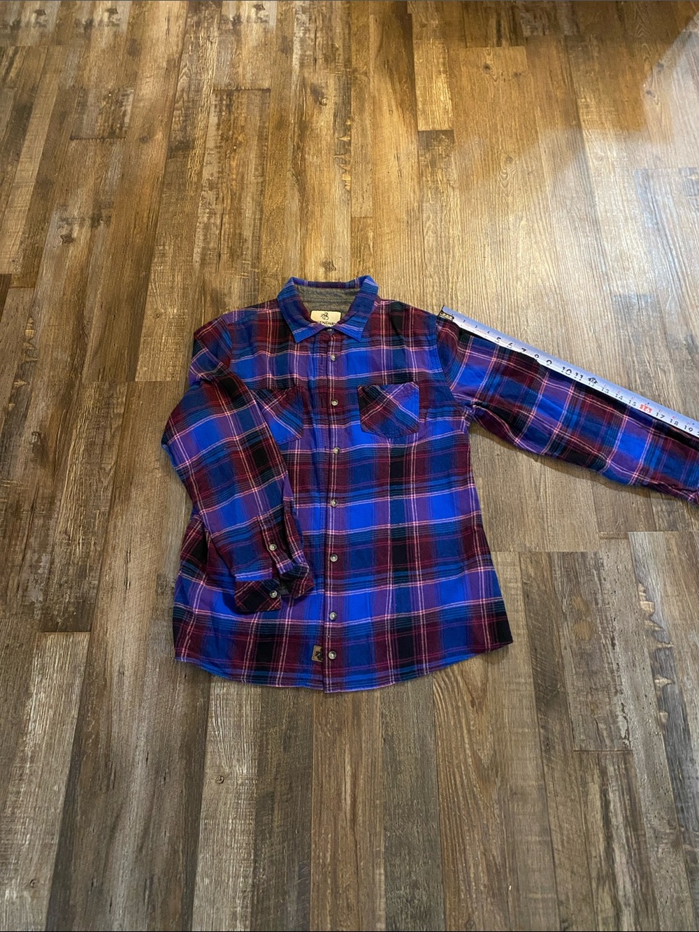Legendary Whitetails Blue and Red Plaid Kids Button-Down Shirt
